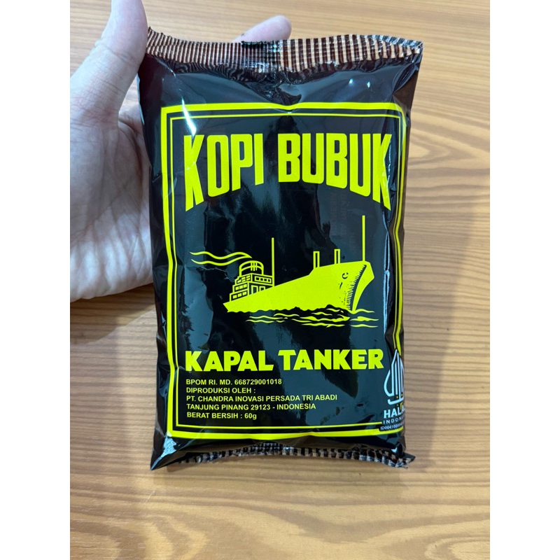 

Cemilanbintan Kopi bubuk tanker oleh oleh bintan 60/90gram