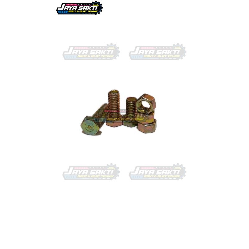 (50pcs) Baut BM 8mm | Baut M8 | Kunci 12mm