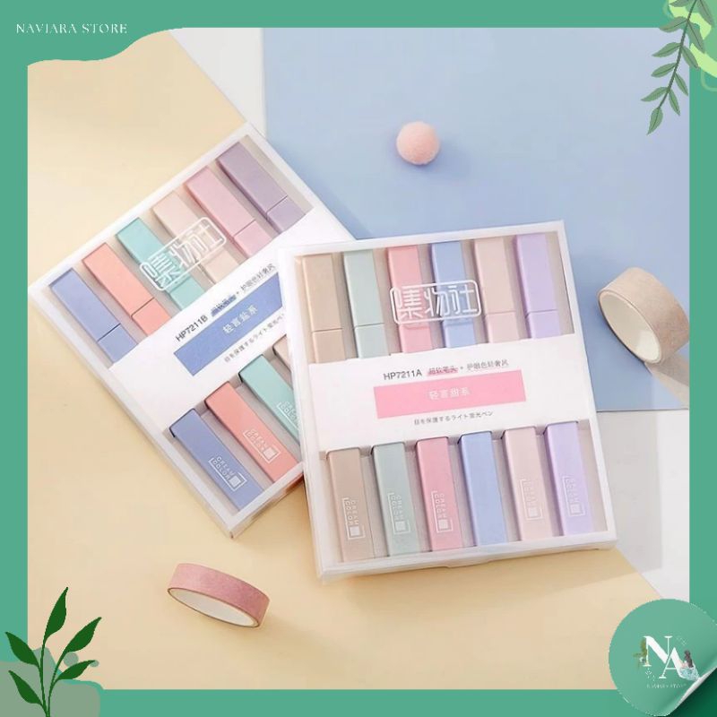 

Stabilo Warna Pstel Set - Highlighter 6 Warna - Stabilo Murah - Stabilo Set - Morandi Seriesa