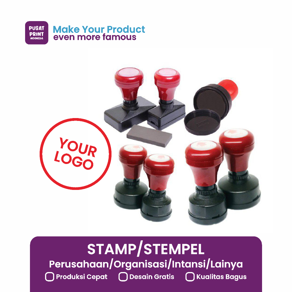 

Stempel/Stamp Flash otomatis , custom logo, lunas dan lainya