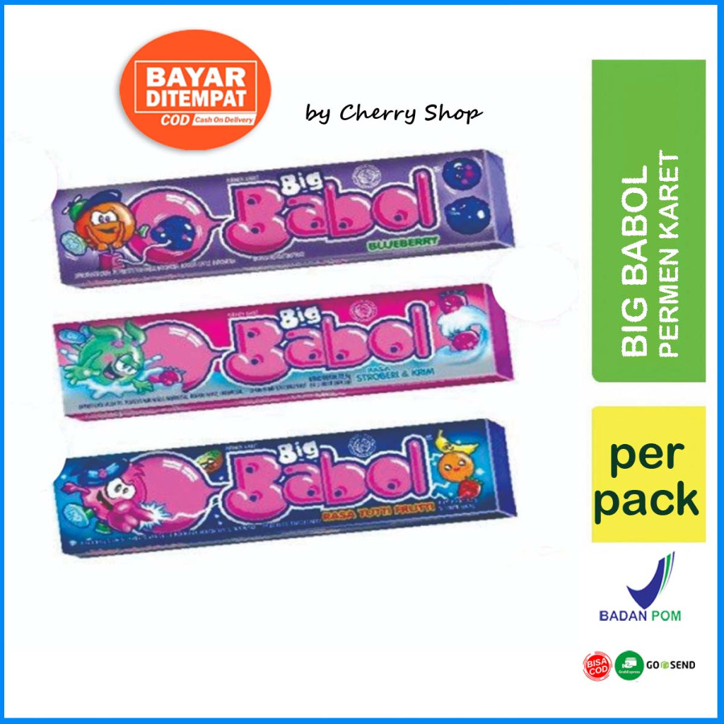 

Chupa Chups Big Babol Tutty Fruity Stick 20g - Permen Karet Rasa Buah Tutti 1pc By Cherry Shop