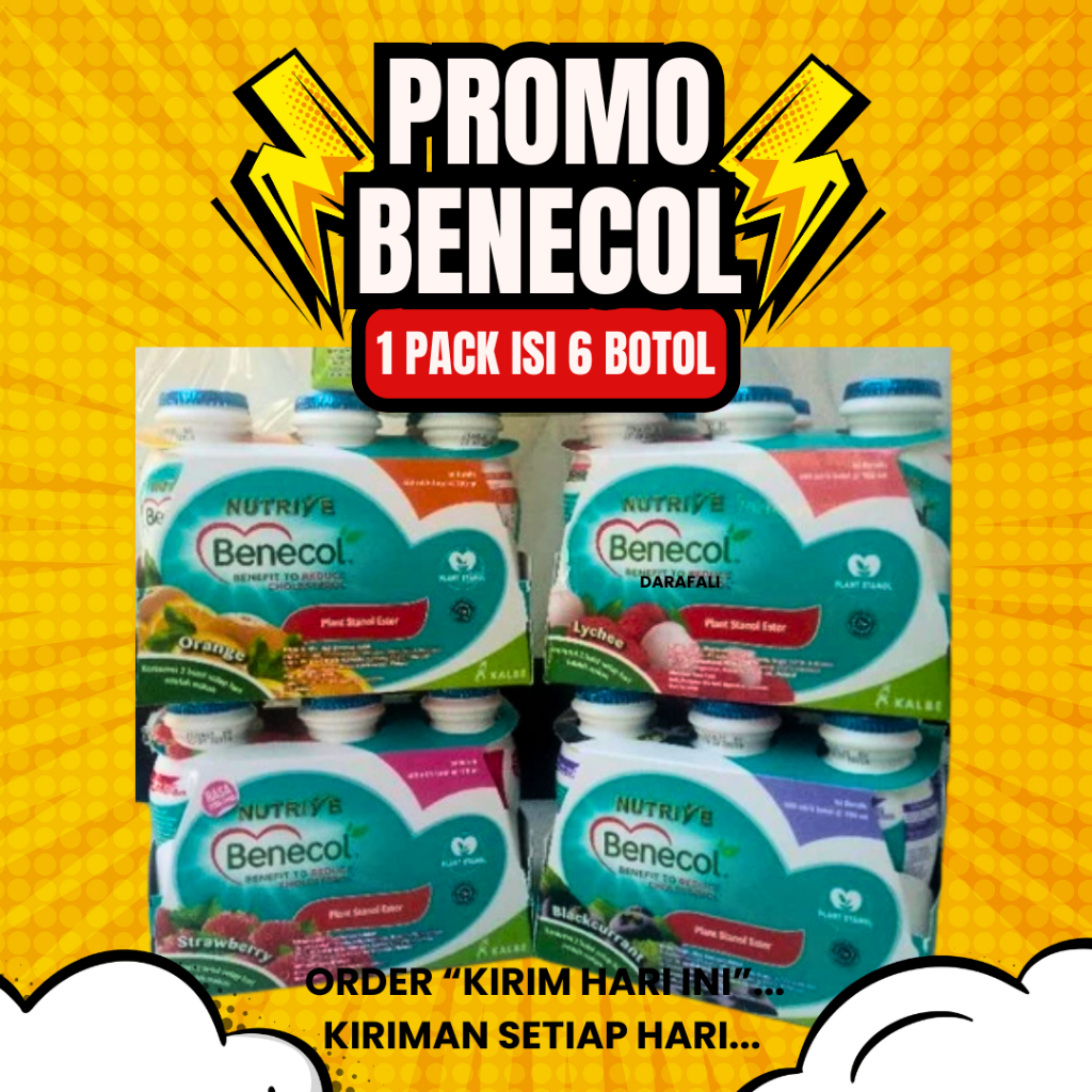 

Nutrive Benecol Kolesterol Isi 6 Botol Distributor Grosir