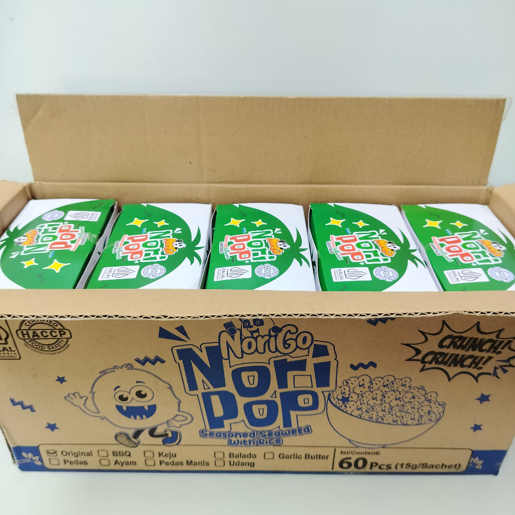 

RB Norigo Pop Rumput Laut Tabur Aneka Rasa Snack Viral Nori Tabur