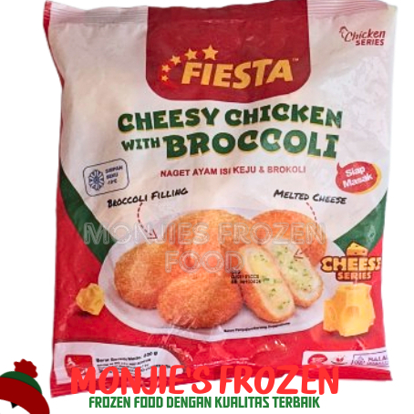 

Fiesta Nugget Chessy Chicken with Brocoli 400gr - Naget Ayam Isi Keju dan Brokoli