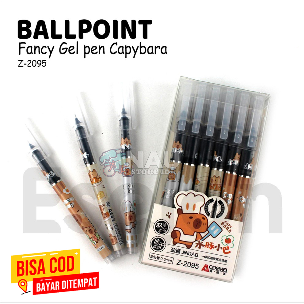 

Pulpen Gel CapyBara 0.5mm ISI 12 BIJI / Ballpoint Gel Z-2095 / 1pak Pulpen Gel CapyBara 0.5mm - Pulpen - NAU STORE ID