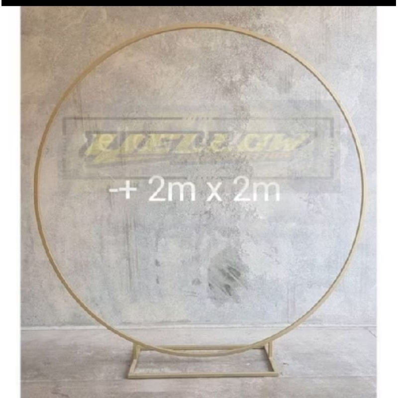 ring besi backdrop dekor lamaran,nikah, ulangtahun