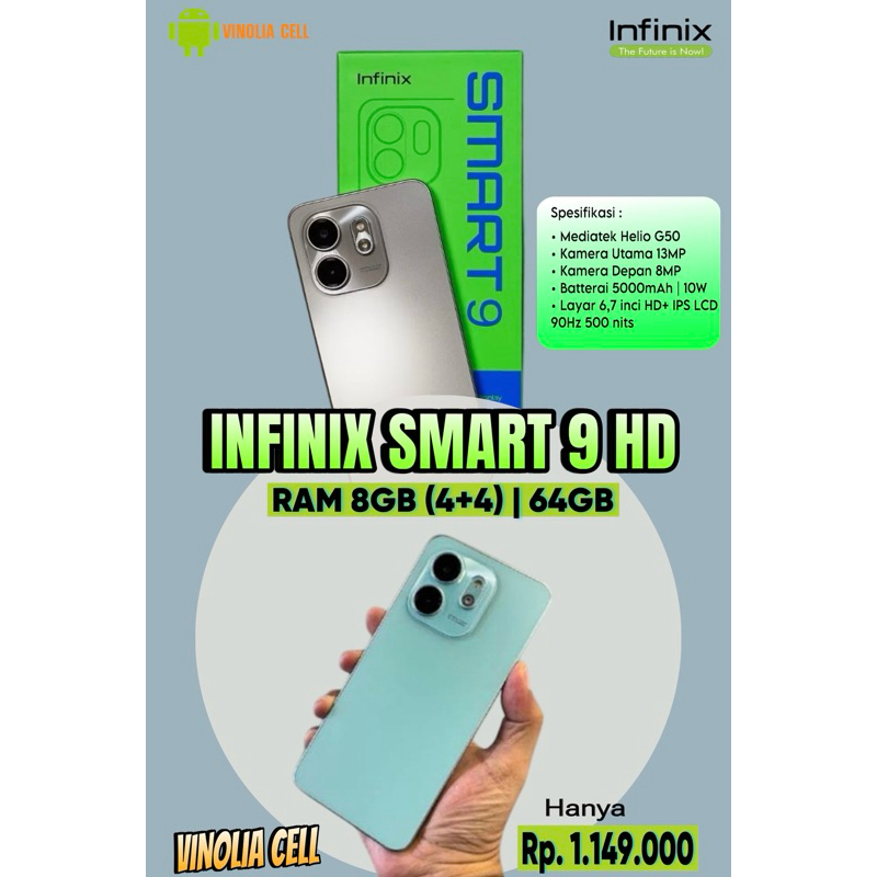 INFINIX SMART 9 HD RAM 4GB | 64GB