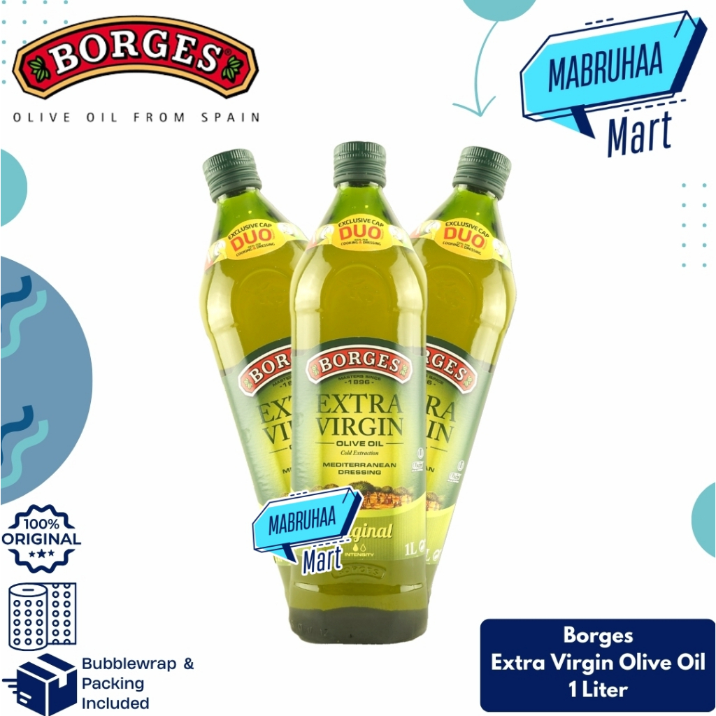 

Minyak Zaitun Extra Virgin Olive Oil Borges 1 Liter Original Spanyol Berkualitas
