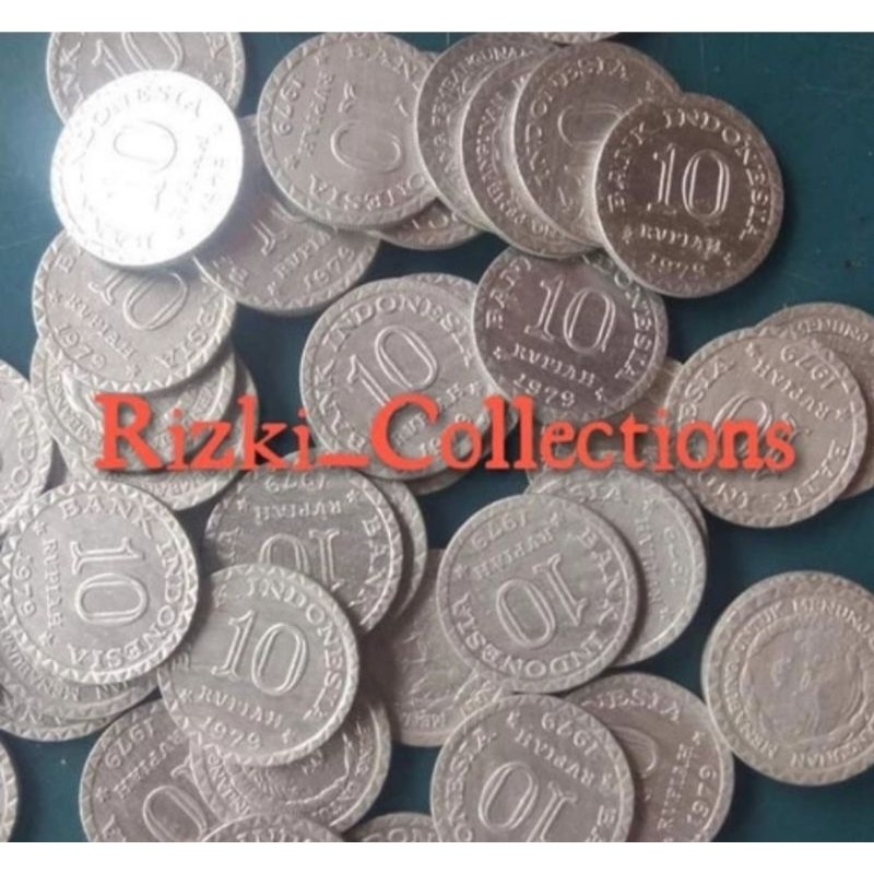 Koin 10 rupiah . Sepuluh rupiah