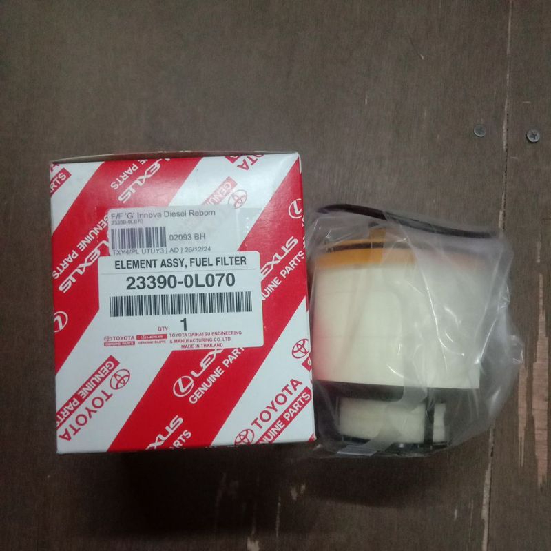 Fuel Filter Filter Solar Toyota Innova Reborn original Toyota Genuine Parts