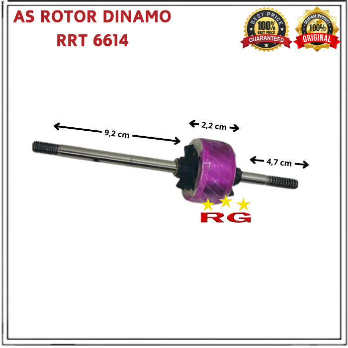 KIPAS ANGIN AS ROTOR DINAMO RRT 6614 / ROTOR DINAMO 6614