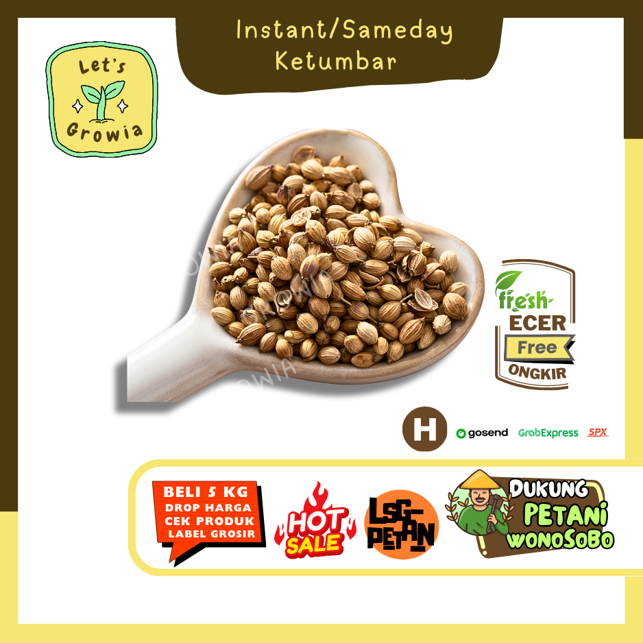 

Growia || Biji Ketumbar / Daun Ketumbar -- Hasil Petani Langsung Ecer Sayur Gunung (H) (H)0