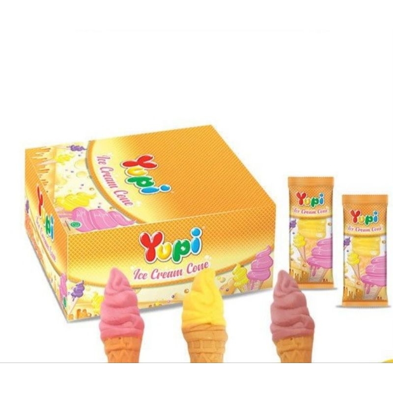 

yupi ice cream cone 1 pak isi 12 pcs