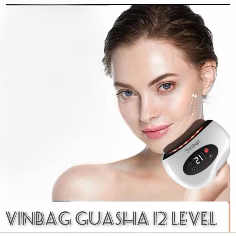 Multifunctional Guasha Elektrik 12 Level Gua Sha Beauty Electric Machine Face Massage Gua Sha