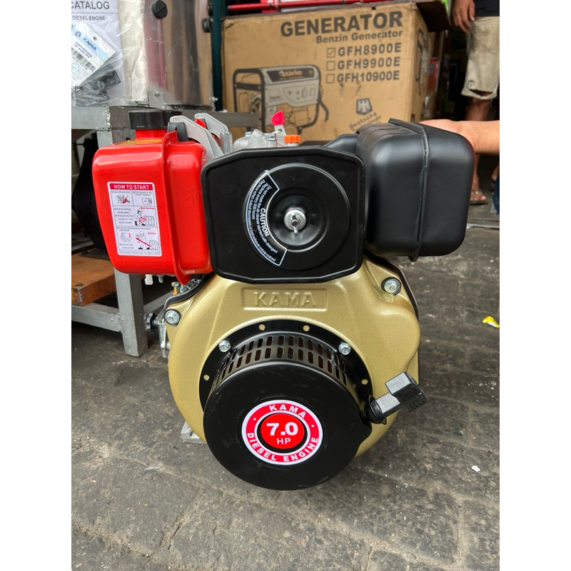 mesin diesel KAMA 7 hp tipe km 178 F putaran mesin lambat 1800 rpm
