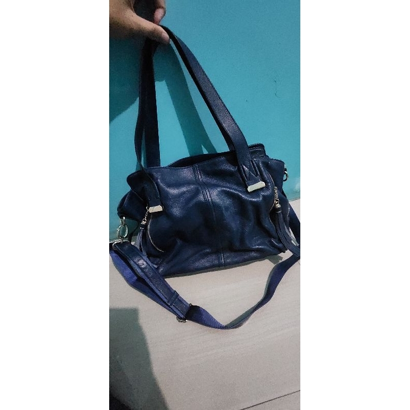 tas wanita savvy kulit navy
