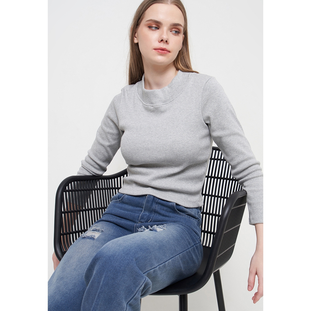 Kaos Wanita Lengan Panjang tanpa bra