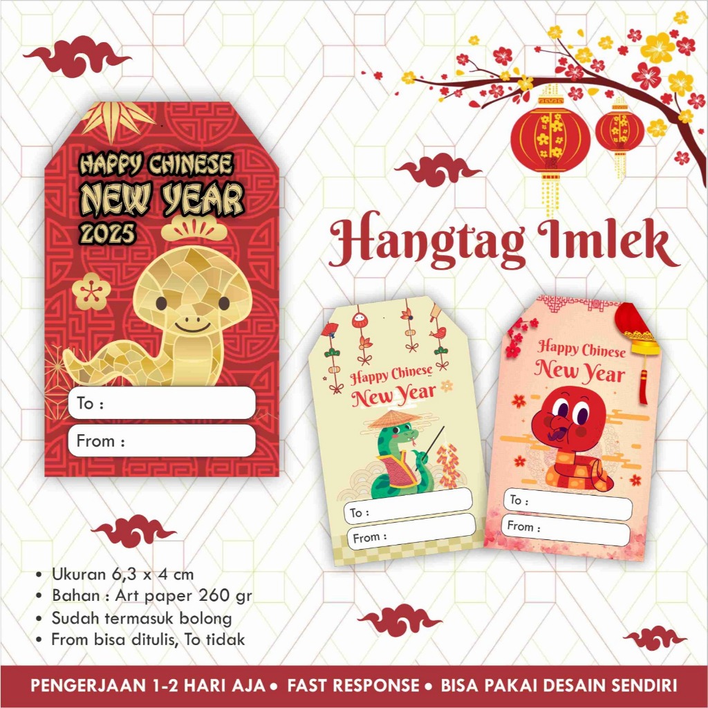 

Hangtag Imlek / Price Tag / Label