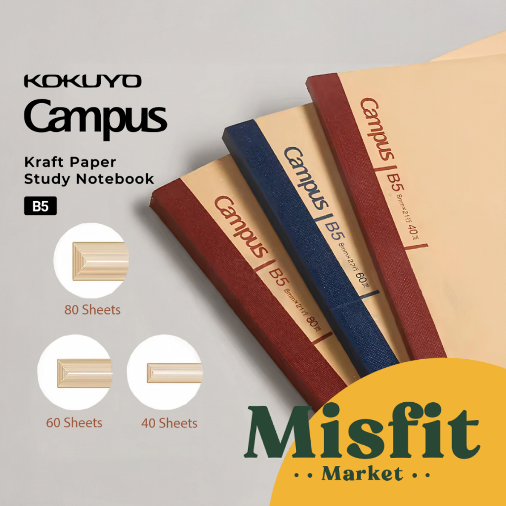 

RB Kokuyo Campus Kraft Paper Study Notebook B5 Buku Tulis