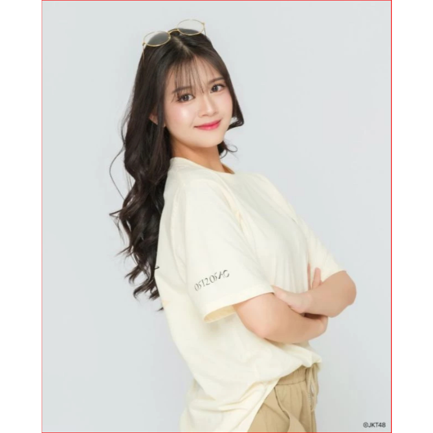 Kaos JKT48 Birthday Christy 2024 | Tshirt Pria Wanita High Quality Premium - Ivory