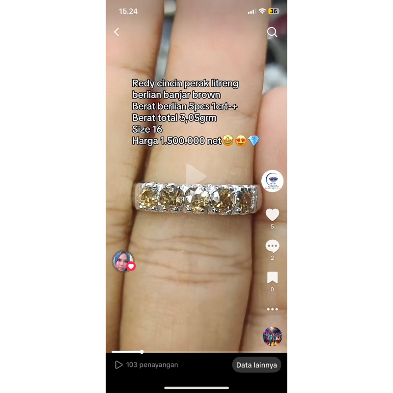 cincin listring berlian