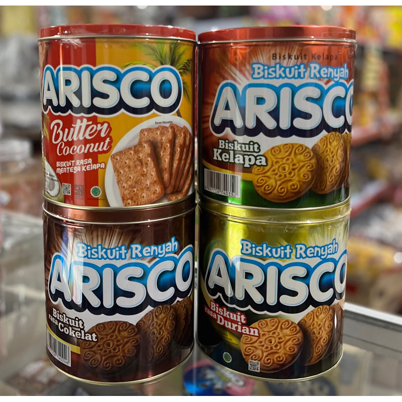 

Arisco Biscuits 350 Gram Kelapa, Durian, Cokelat, Butter Coconut