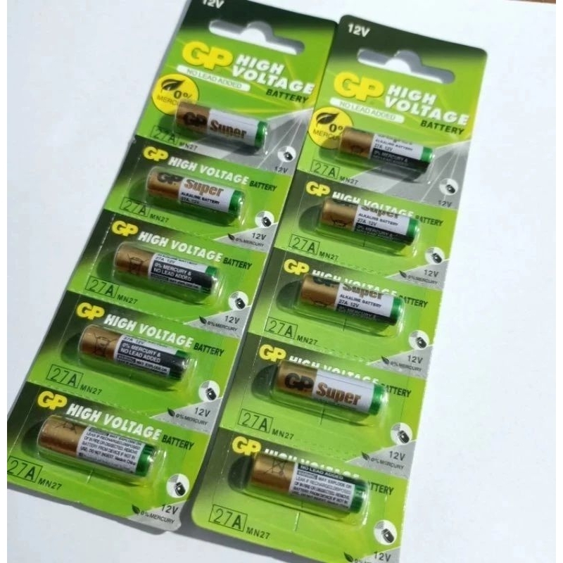 Baterai Remote Mobil Bel Dll Battery 12V 27A GP High Voltage alkaline