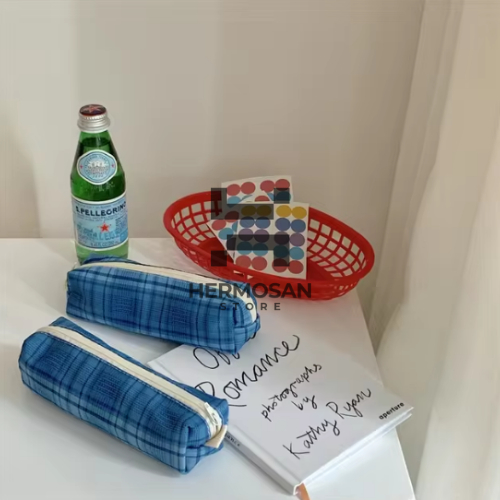 

Pouch Pensil Case Organizer Bag Tas Mini Kotak Tempat Alat Tulis Stationery Tempat Simpan Perlengkapan Make Up