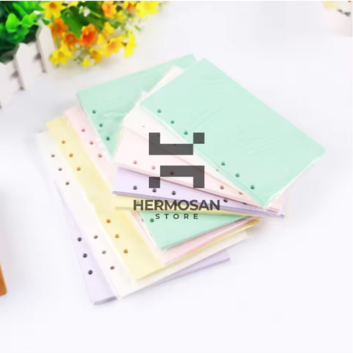 

Kertas A6 Warna Warni Refill Isi Ulang Binder Notebook Notepad Memo Buku Tulis Anak Sekolah Estetik