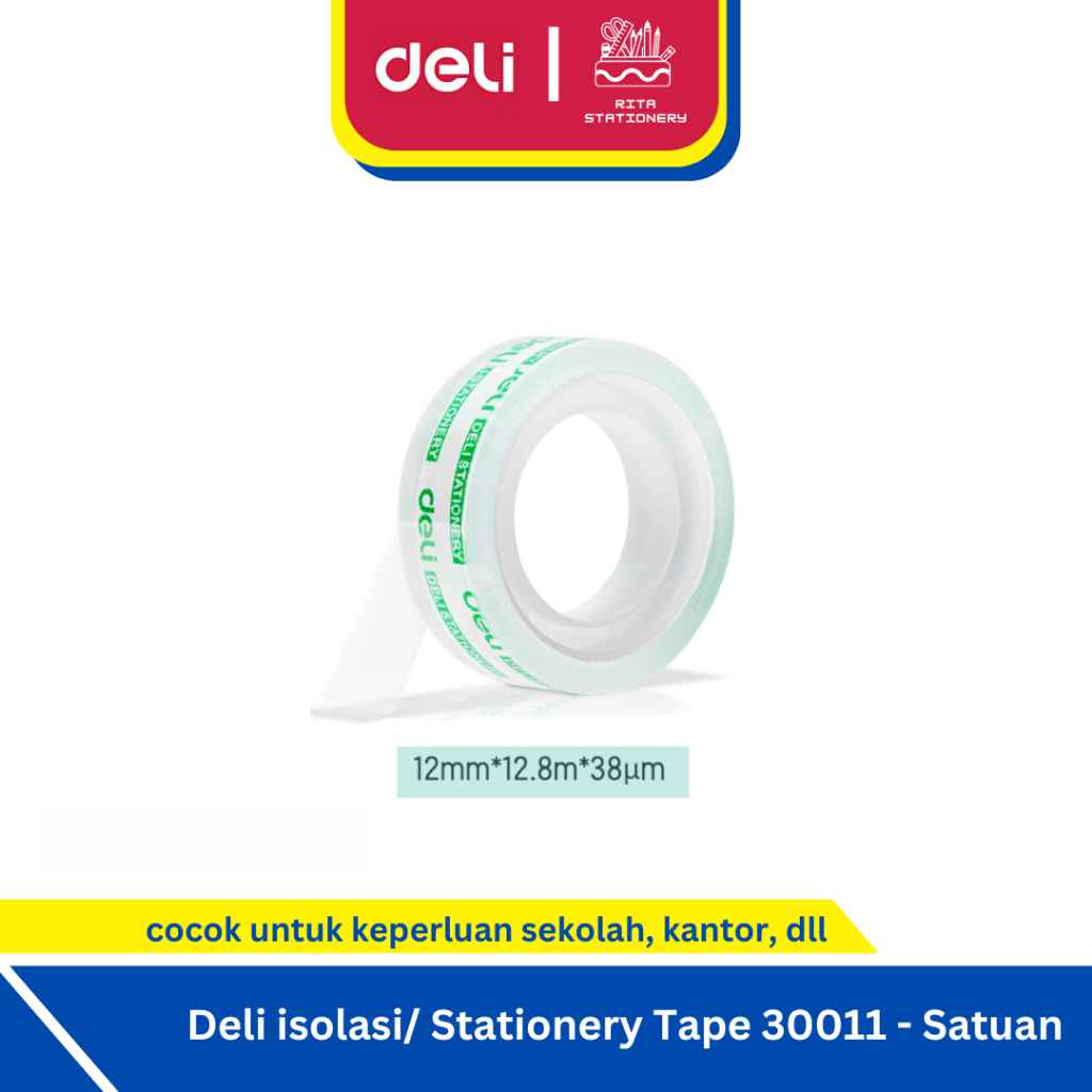 

Deli isolasi / solasi / cellotape kecil untuk anak sekolah / kantor 30011 - Satuan