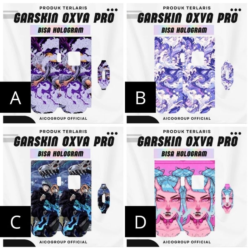 

Premium innneerrr Garskin Oxvia Pro Hologram Full Motif Dan Anti Gores
