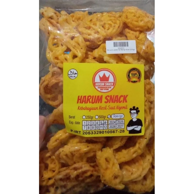 

KERUPUK PEDAS KEMBANG 200 Gram [Harum Snack Official] SNACK KILOAN