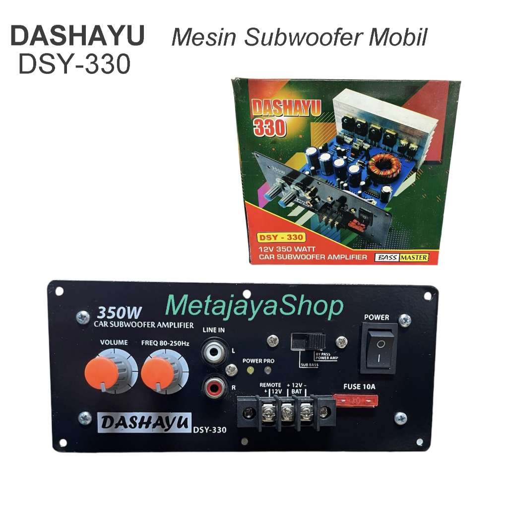 Kit Power Amplifier Subwoofer Monoblok Mobil DSY 330