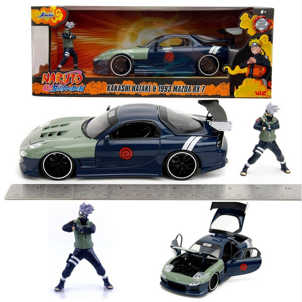 34370 - Jada Toys Naruto 1/24 Scale Mazda RX-7 Die-Cast Vehicle with Kakashi Figure