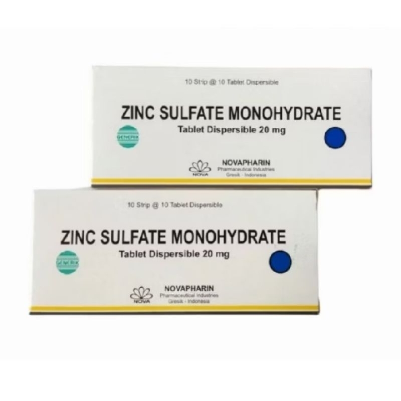 Zinc Sulfate Monohydrate Tablet Dispersible 20 mg