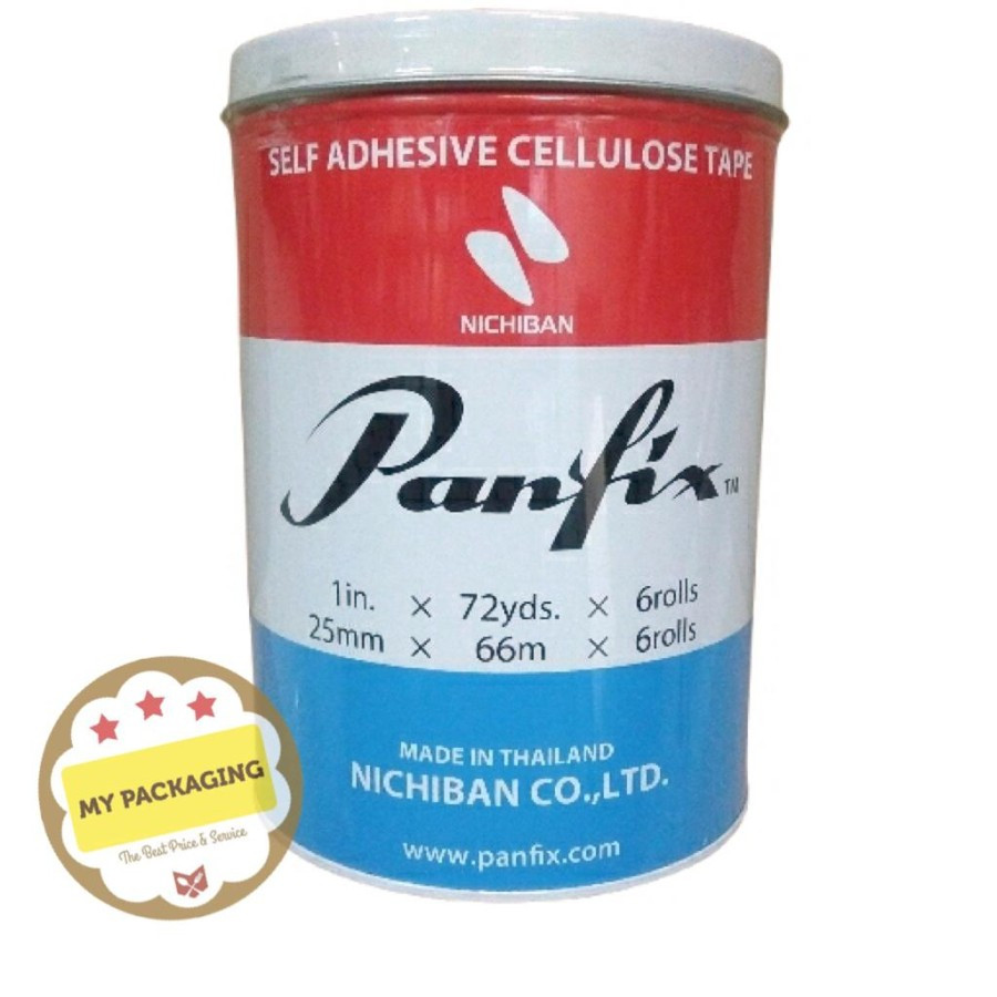 

SOLASI BENING PANFIX 24mm x 66m Selotip Isolasi 1inch - 6rol
