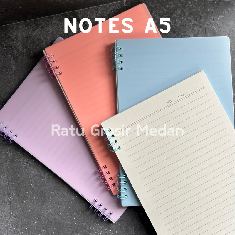 

BUKU TULIS CATATAN NOTE BOOK A5 AESTHETIC PASTEL ISI 60 LEMBAR