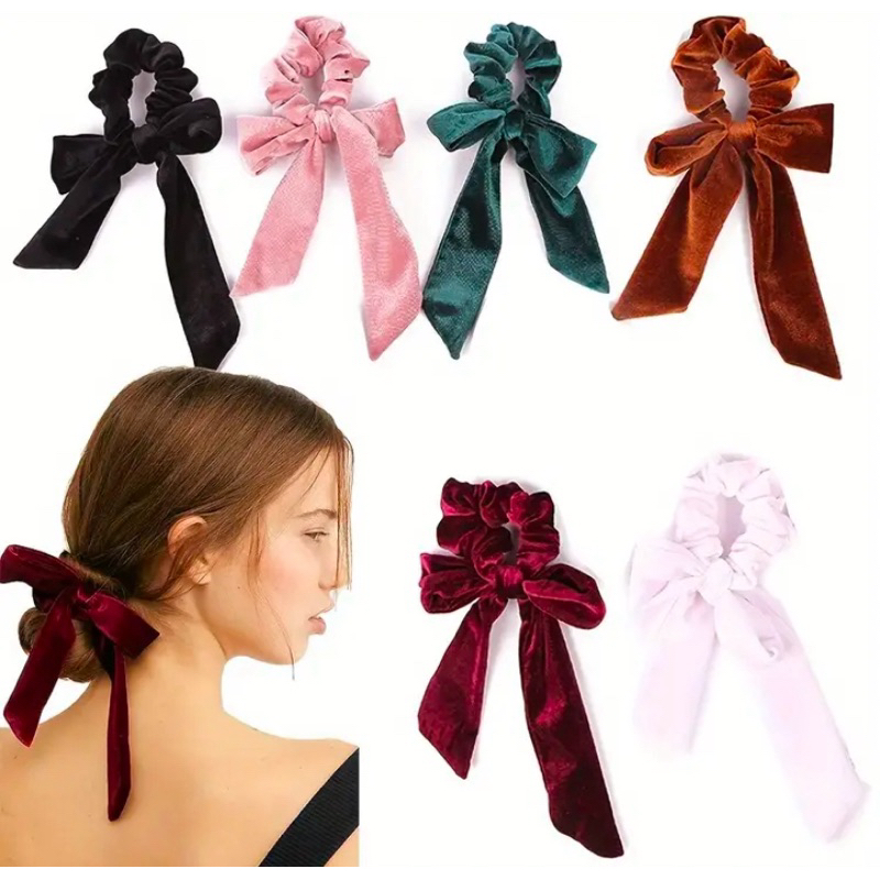 velvet ribbon hair tie