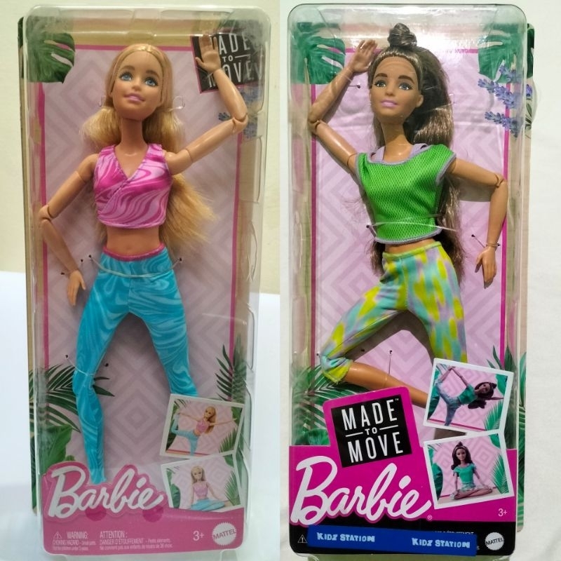 Boneka Barbie MTM Made to Move Tennis Yoga Artikulasi