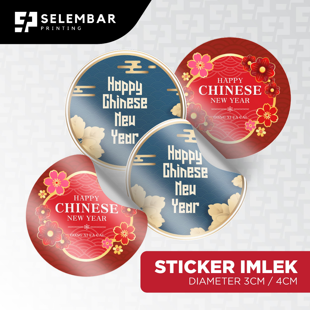 

Sticker Imlek 2025/Sticker Imlek Chinese New Year 2025/Sticker Imlek Bulat
