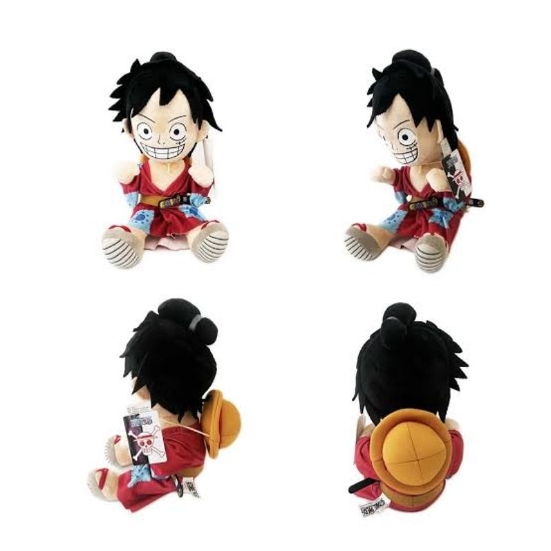 Boneka Luffy Bajak Laut Topi Jerami One Piece Wano Series Original