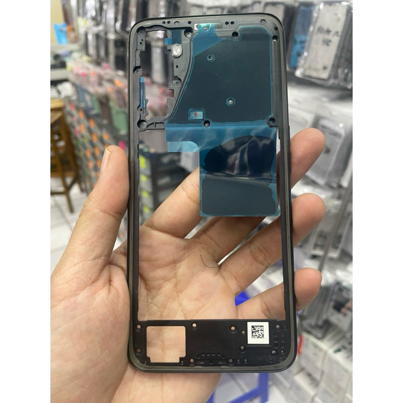 Bezel Tulang Frame Bezel Middle Plate REALME 6 Pro | REALME 6Pro - Hitam