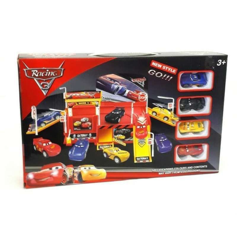 Mainan racing cars parking garage