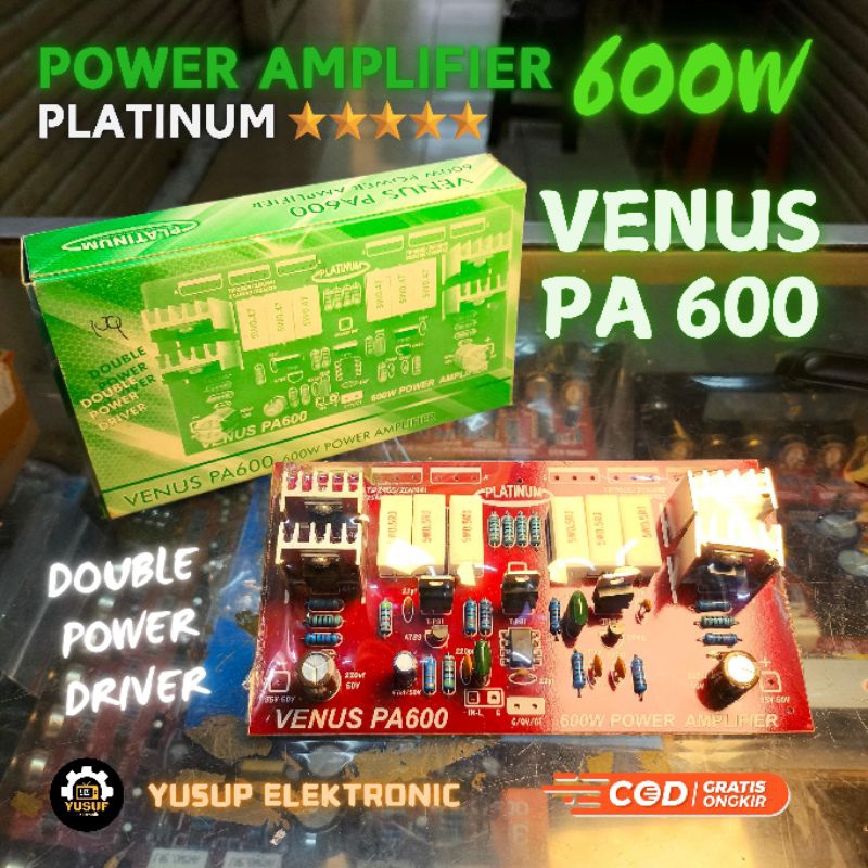 KIT POWER AMPLIFIER VENUS PA600W DOUBLE POWER DRIVER PLATINUM