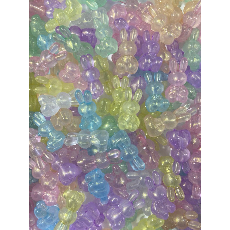 5 pcs manik kelinci besar GID / manik premi mote diy