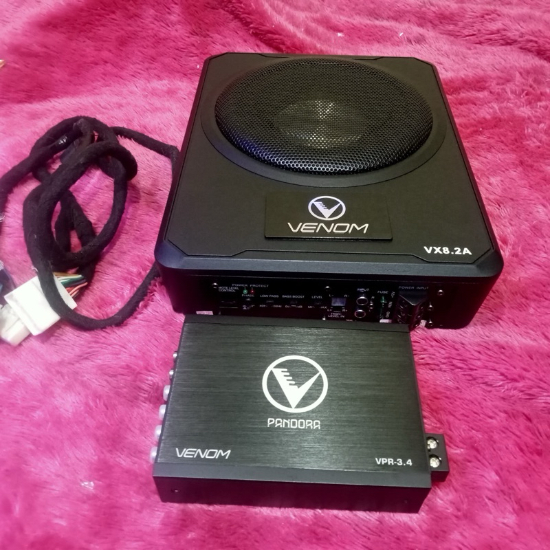 Paket Venom VX8.2A Venom VPR-3.4 Subwoofer Kolong Prosessor Built in Power Amplifier