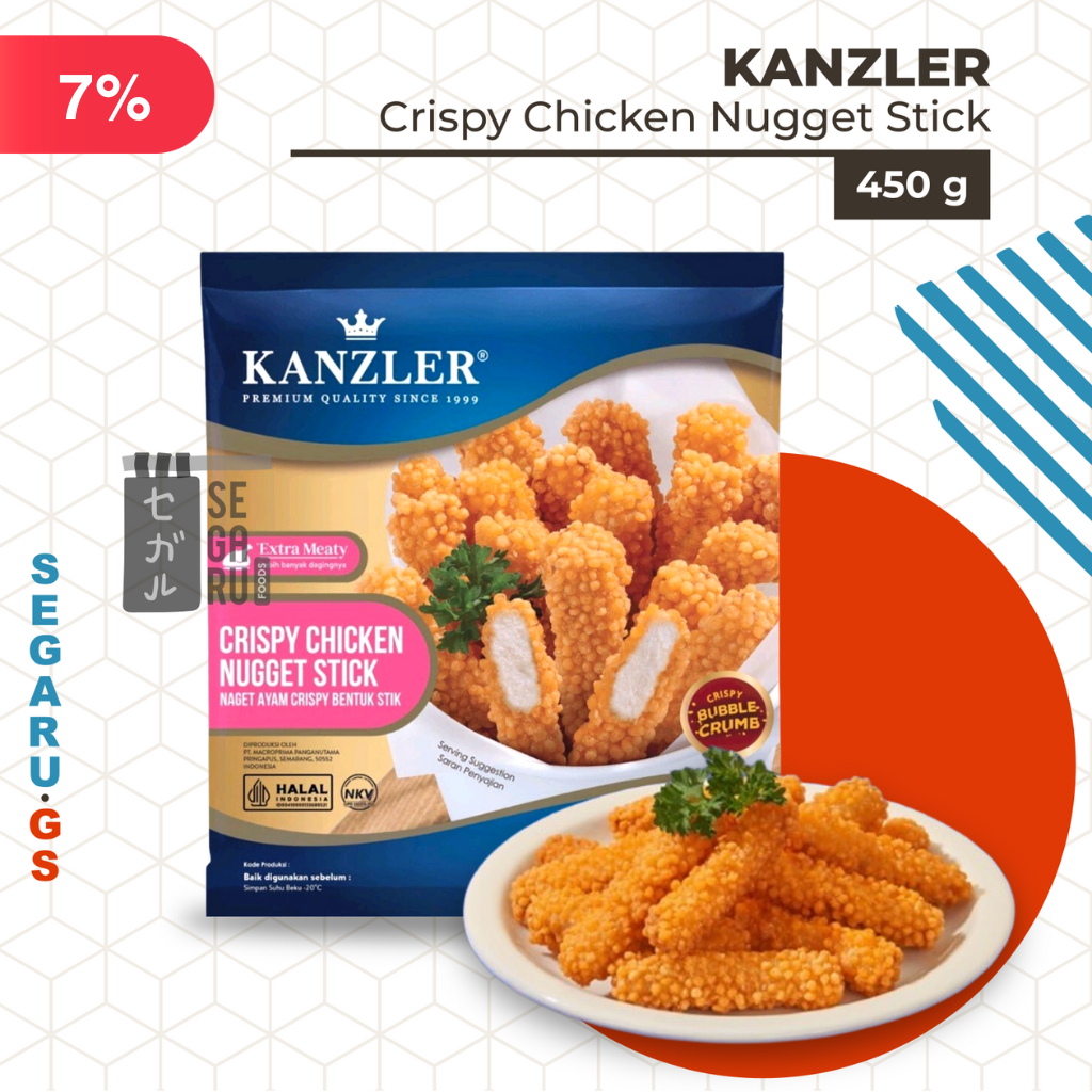 

KANZLER Crispy Chicken Nugget Stick Ayam 450 gram