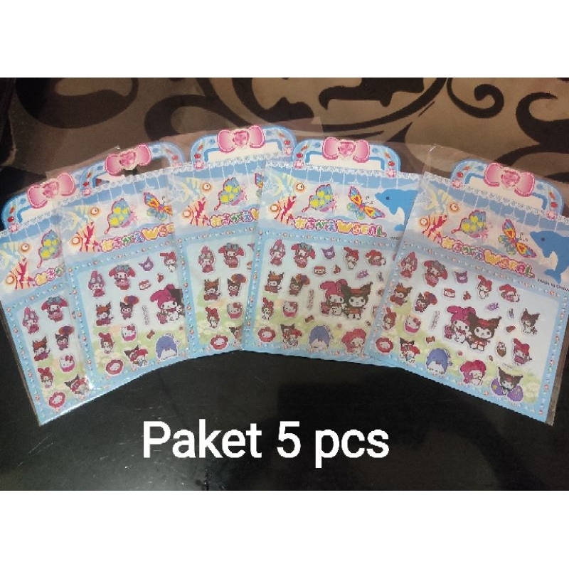 

Stiker Kuromi Melody Paket 5 pcs
