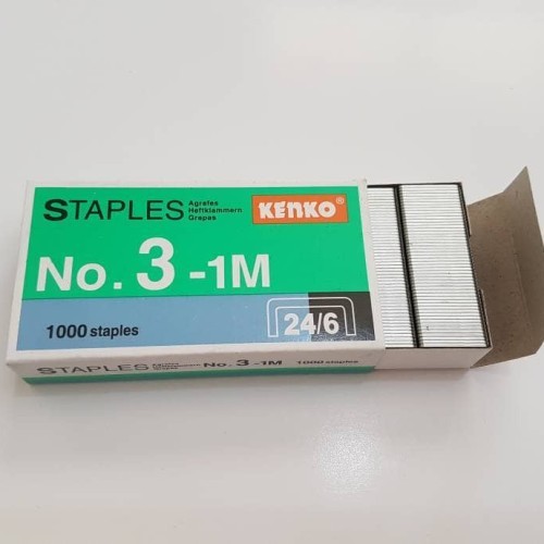 

isi stapler kenko hd-50 perpack / staples besar / staples no.3-1m / staples kenko no.3