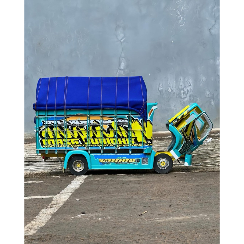 Truk Oleng Full Variasi - RC Miniatur Truk - Truk Oleng Dari Kayu Asli - Mainan Anak